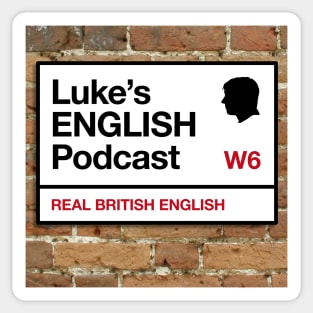 Luke's English Podcast big logo Sticker